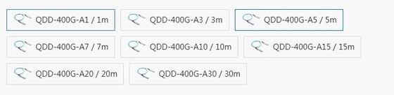 Mellanox tương thích QDD-400G-A10 cáp quang hoạt động cho truyền dữ liệu tốc độ