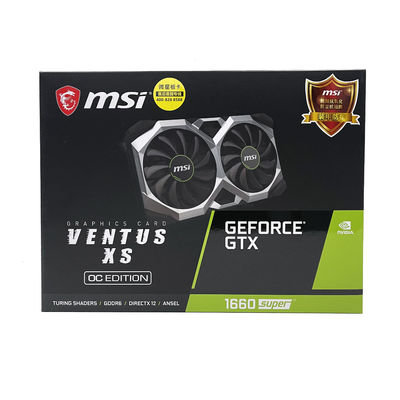 Chipset AMD MSI 1660 Thẻ Super GPU 6GB Thẻ đồ họa video 192 bit