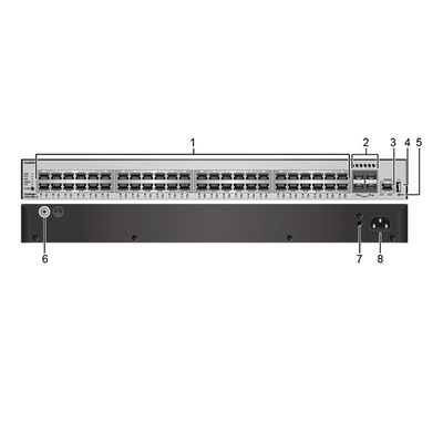 176Gbps/432Gbps POE Network Switch S5735-L48P4X-A1 Với IP Routing